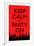 Keep Calm and Party On (Red)-null-Framed Art Print