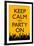 Keep Calm and Party On (Yellow)-null-Framed Art Print