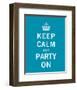 Keep Calm and Party On-The Vintage Collection-Framed Art Print