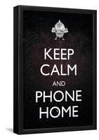 Keep Calm And Phone Home-null-Framed Poster