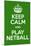 Keep Calm and Play Netball-Andrew S Hunt-Mounted Art Print