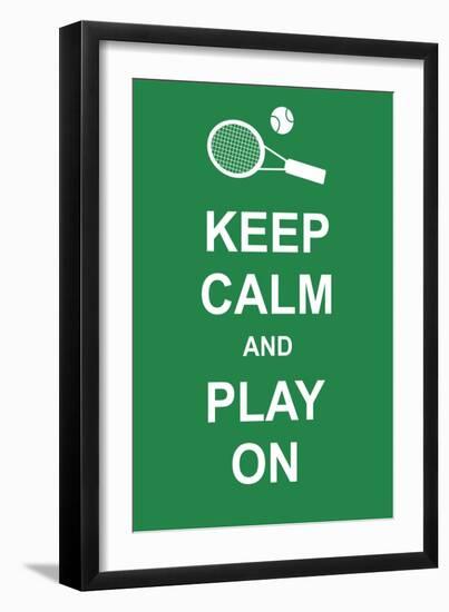 Keep Calm and Play On-prawny-Framed Art Print