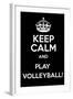 Keep Calm and Play Volleyball-Andrew S Hunt-Framed Art Print