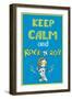 Keep Calm and Rock and Roll , Hand Drawn, Vector Background-naum-Framed Art Print