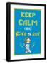 Keep Calm and Rock and Roll , Hand Drawn, Vector Background-naum-Framed Art Print