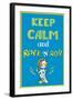 Keep Calm and Rock and Roll , Hand Drawn, Vector Background-naum-Framed Art Print