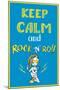 Keep Calm and Rock and Roll , Hand Drawn, Vector Background-naum-Mounted Art Print