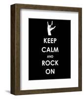 Keep Calm and Rock On (Hand)-null-Framed Giclee Print