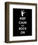 Keep Calm and Rock On (Hand)-null-Framed Giclee Print