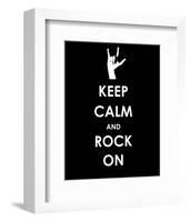 Keep Calm and Rock On (Hand)-null-Framed Giclee Print