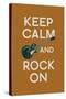 Keep Calm and Rock On-Lantern Press-Stretched Canvas