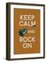 Keep Calm and Rock On-Lantern Press-Framed Art Print