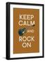 Keep Calm and Rock On-Lantern Press-Framed Art Print