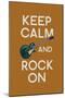 Keep Calm and Rock On-Lantern Press-Mounted Art Print