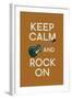 Keep Calm and Rock On-Lantern Press-Framed Art Print