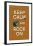 Keep Calm and Rock On-Lantern Press-Framed Art Print