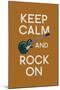 Keep Calm and Rock On-Lantern Press-Mounted Art Print