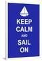 Keep Calm and Sail On-prawny-Framed Art Print