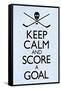 Keep Calm and Score a Goal Hockey Poster-null-Framed Stretched Canvas