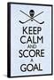 Keep Calm and Score a Goal Hockey Poster-null-Framed Poster