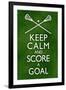 Keep Calm and Score a Goal Lacrosse-null-Framed Art Print