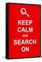 Keep Calm and Search On-prawny-Framed Stretched Canvas