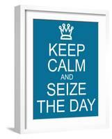 Keep Calm and Seize the Day-mybaitshop-Framed Art Print