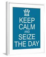 Keep Calm and Seize the Day-mybaitshop-Framed Art Print