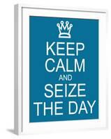 Keep Calm and Seize the Day-mybaitshop-Framed Art Print