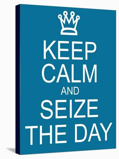 Keep Calm and Seize the Day-mybaitshop-Stretched Canvas