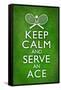 Keep Calm and Serve an Ace Tennis-null-Framed Stretched Canvas
