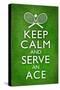 Keep Calm and Serve an Ace Tennis-null-Stretched Canvas