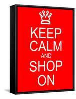 Keep Calm and Shop On-mybaitshop-Framed Stretched Canvas