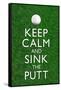 Keep Calm and Sink the Putt Golf-null-Framed Stretched Canvas