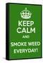 Keep Calm and Smoke Weed Everyday-Andrew S Hunt-Framed Stretched Canvas