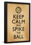 Keep Calm and Spike the Ball Beach Volleyball-null-Framed Poster