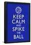 Keep Calm and Spike the Ball Volleyball-null-Framed Poster