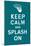 Keep Calm and Splash On (Turquoise)-null-Mounted Poster