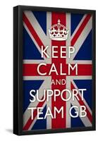 Keep Calm and Support Team GB Sports Poster-null-Framed Poster