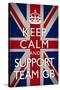 Keep Calm and Support Team GB Sports Poster-null-Stretched Canvas