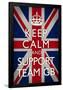 Keep Calm and Support Team GB Sports Poster-null-Framed Poster