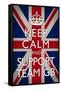 Keep Calm and Support Team GB Sports-null-Framed Stretched Canvas