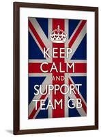 Keep Calm and Support Team GB Sports-null-Framed Art Print