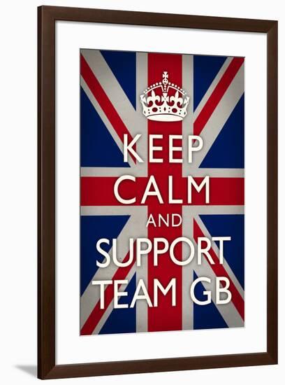 Keep Calm and Support Team GB Sports-null-Framed Art Print