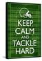 Keep Calm and Tackle Hard Football-null-Framed Stretched Canvas