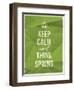 Keep Calm and Think Spring Quote-ONiONAstudio-Framed Art Print