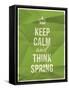 Keep Calm and Think Spring Quote-ONiONAstudio-Framed Stretched Canvas