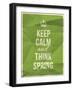 Keep Calm and Think Spring Quote-ONiONAstudio-Framed Art Print