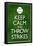 Keep Calm and Throw Strikes Baseball-null-Framed Poster