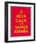 Keep Calm and Vamos Espana-Thomaspajot-Framed Art Print